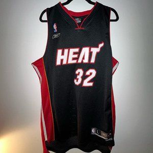 Shaquille O'Neal Jersey Miami Heat Reebok #32 Mens Size L +2